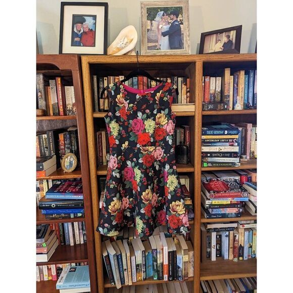Baker by Ted Baker girls sz 14 floral butterfly ladybug dress euc - Picture 1 of 7